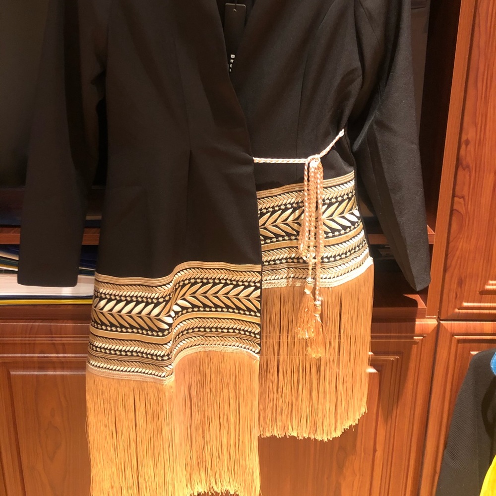 Beulah Style Fringe Blazer